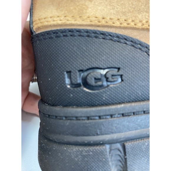 Ugg Kids Winter Boots Size 3 Waterproof Ashton Addie Unisex Leather Warm Wool - Picture 11 of 13